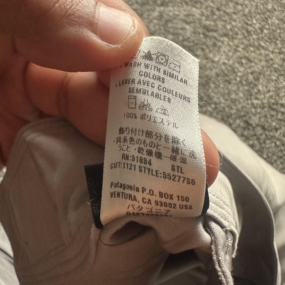 Patagonia Pants Womens 8 Gray Nylon Wide Leg Relaxed Fit Travel Gorpcore Hiking - Picture 5 of 14